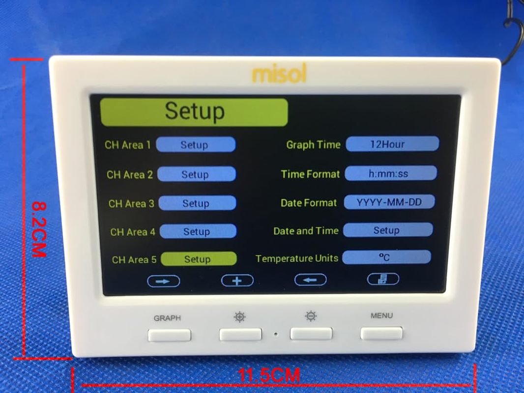 MISOL Wireless Weather Station with 5 Sensors, 5 Channels, Color Screen, Data Logger, Connect to PC image number 1