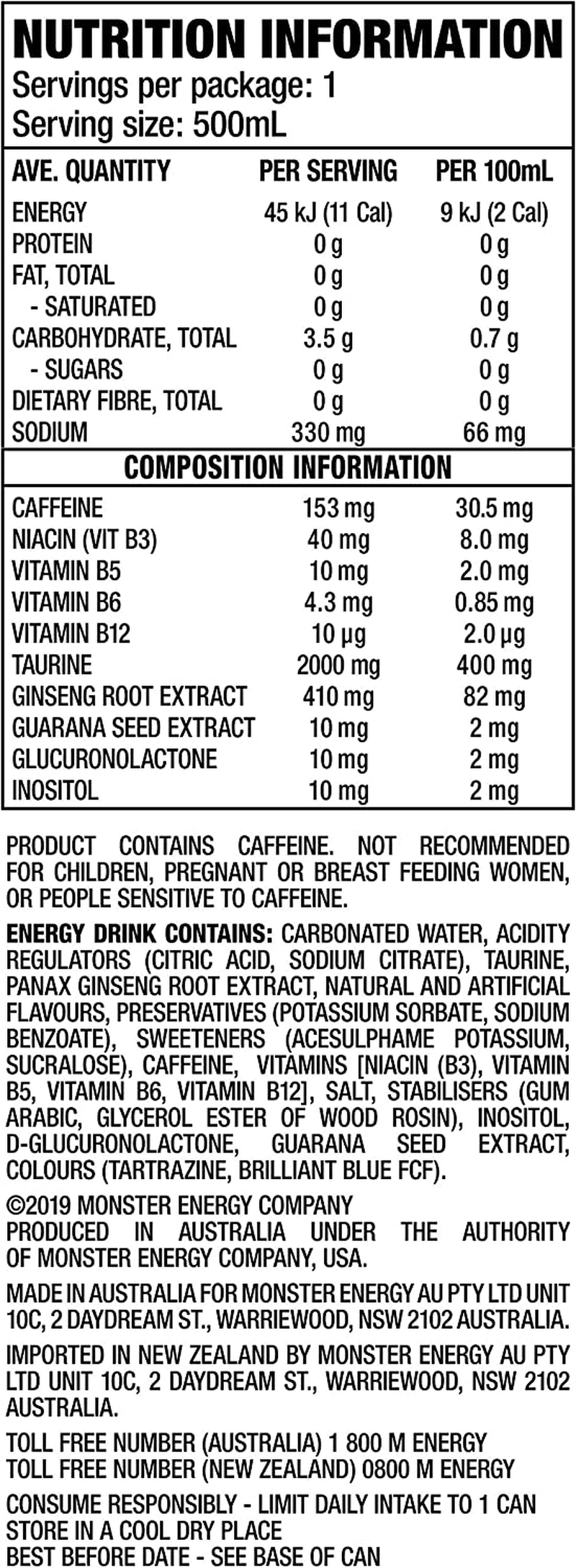 Monster Energy Drink Ultra Paradise 24 X 500Ml image number 4