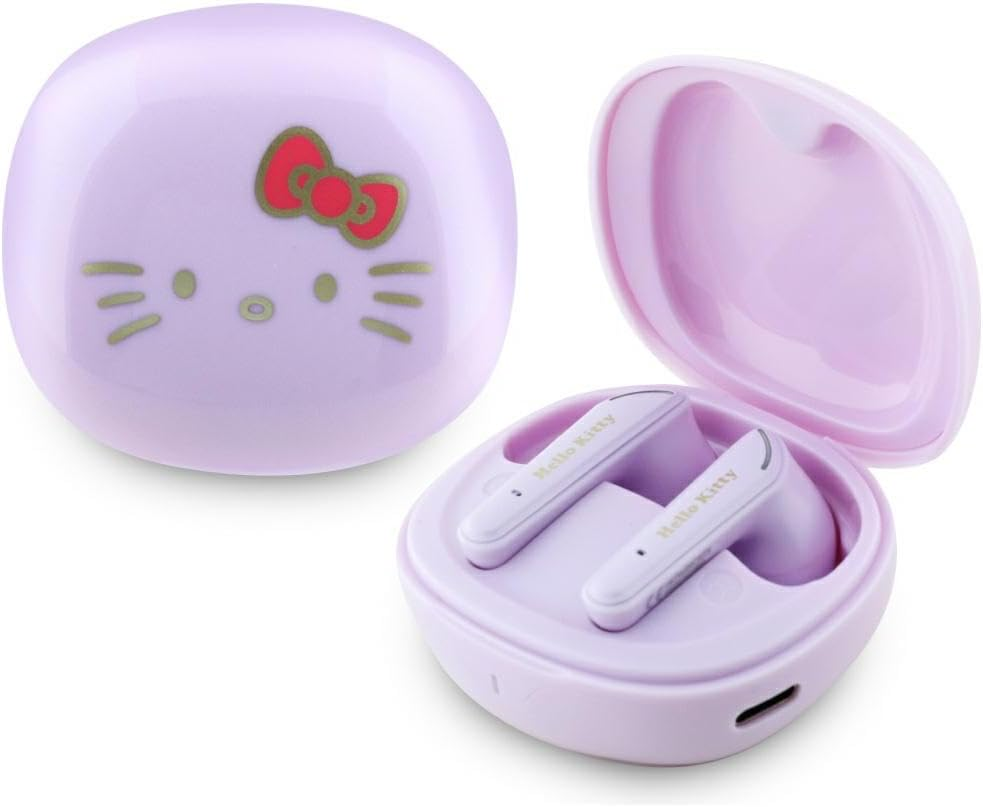 CG Mobile Hello Kitty TWS O Headphones Glossy Finish Purple