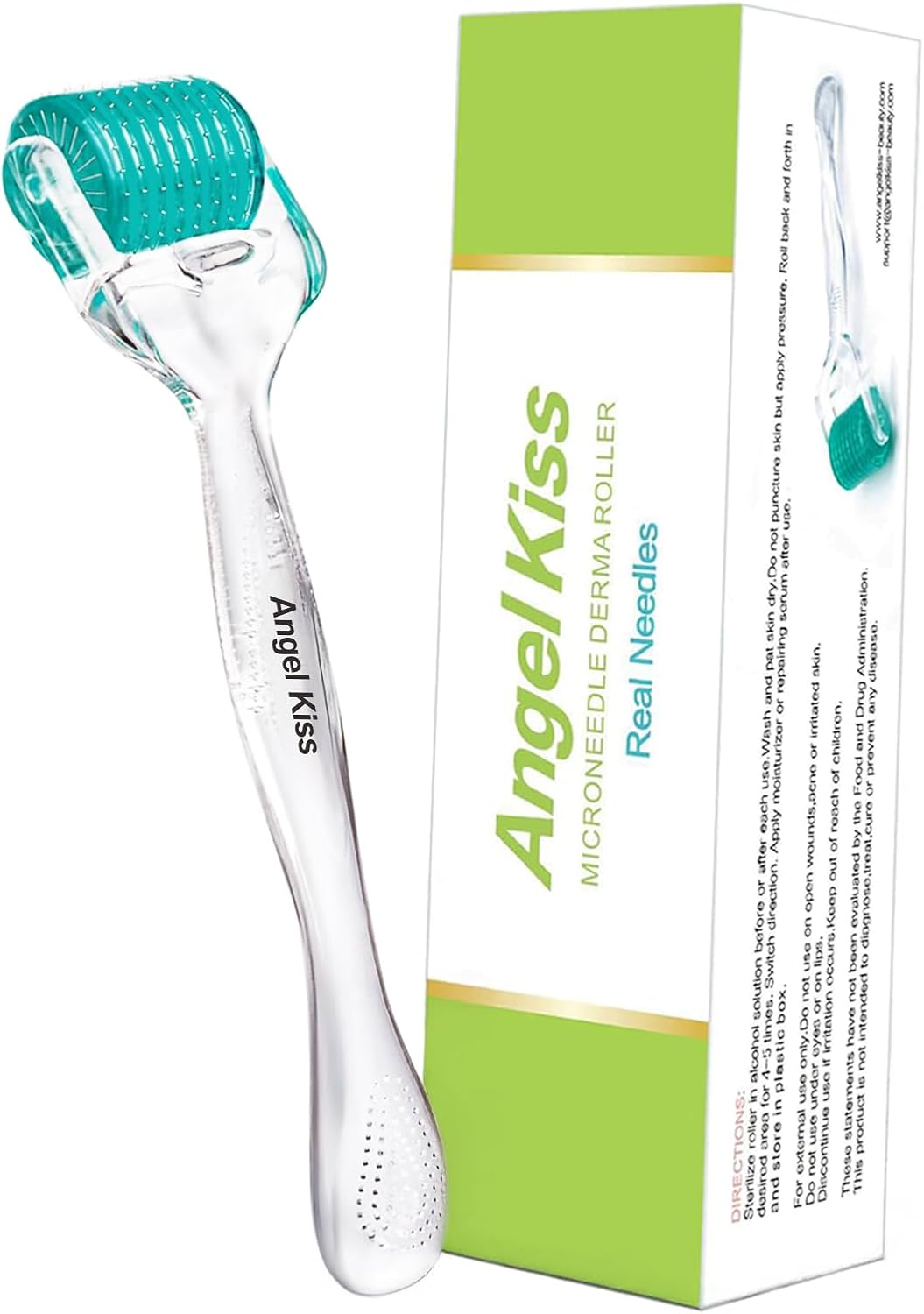 Angel Kiss Derma Roller 0.75 Mm - 192 Genuine Stainless Steel Needles - Professional Microneedling Roller for Cosmetic Skin Care image number 2