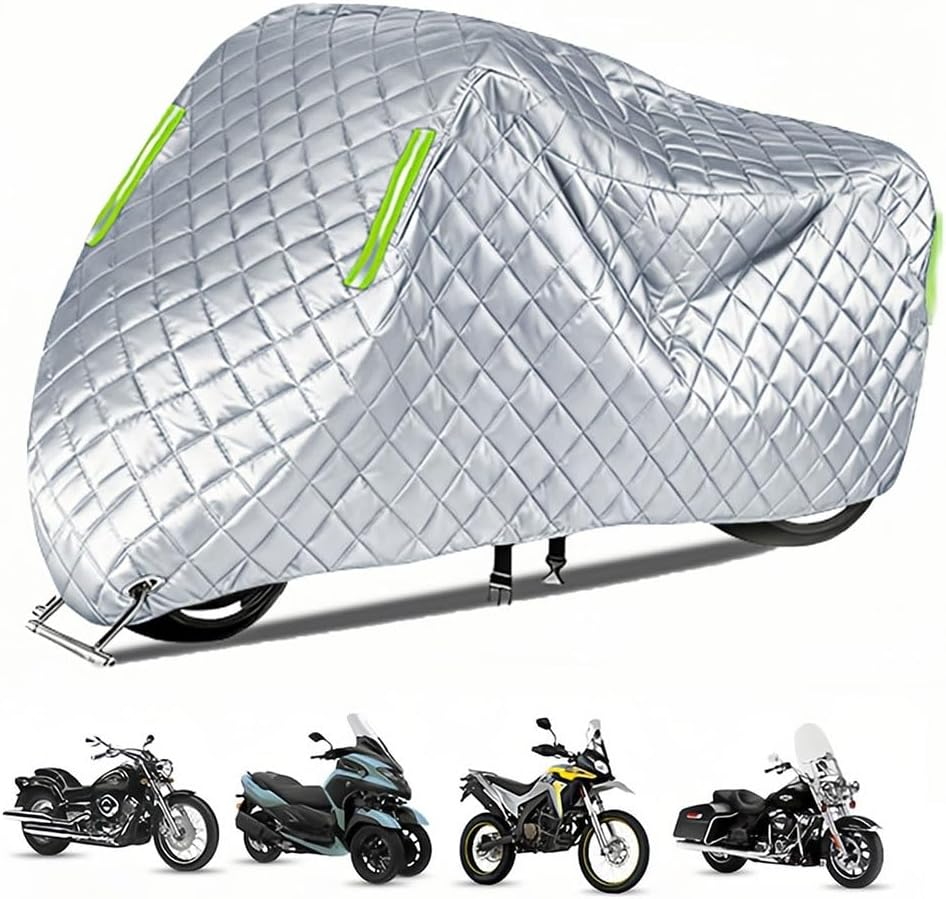 Autumn Winter Motorcycle Cover for Honda VF 1000 R Anti-Snow Anti-Rain 210D Oxford Outdoor Heavy Duty Motorbike Covers for Cruisers/Sport Bikes/Scooters/Off - Road/Adventure/Electric Motorcycles