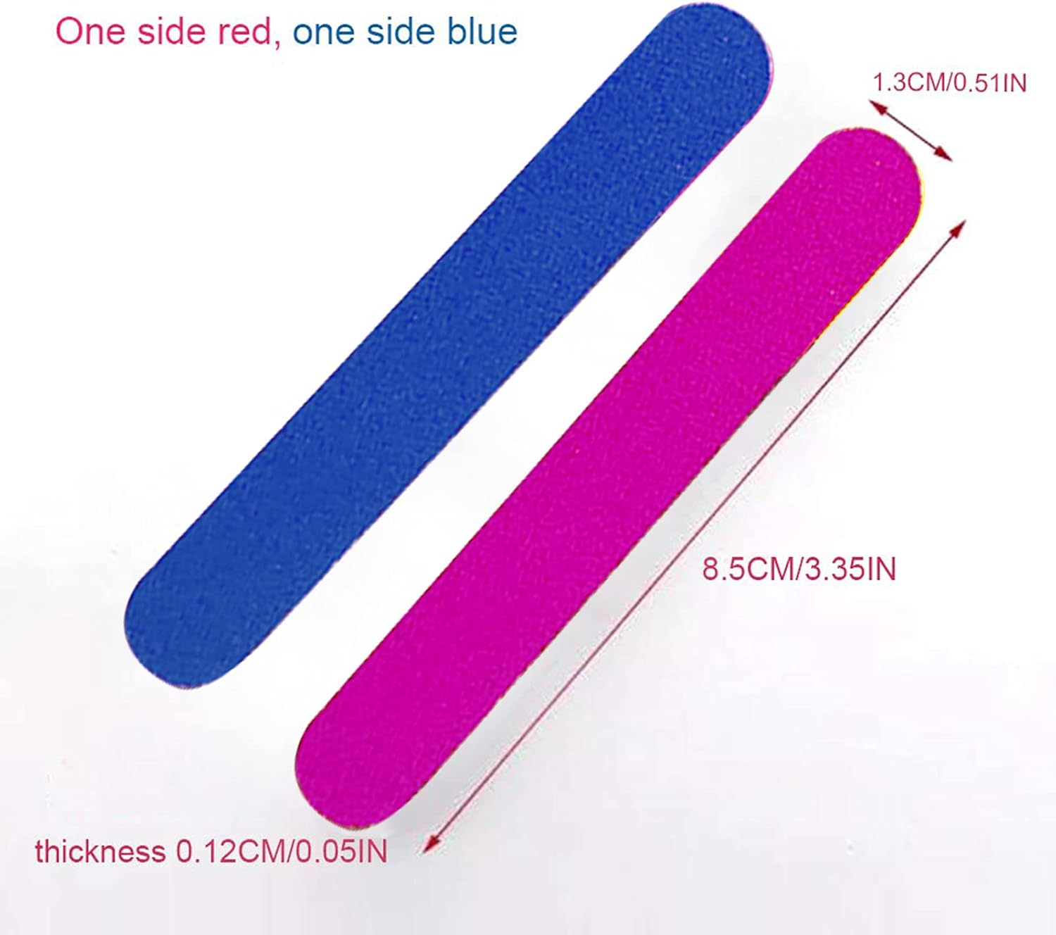 100 Pcs Mini Nail Files Double Sided 180/240 Grit Portable Professional Emery Boards Nail File Tool for Home Salon image number 1