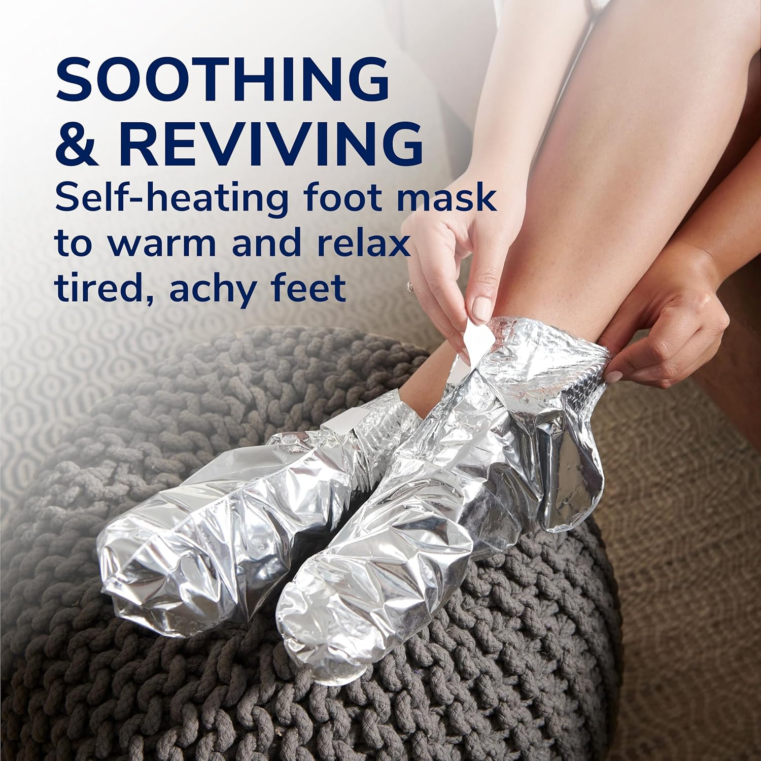 Dr. Scholl'S&reg; Tired, Achy Feet Soothing & Reviving Foot Mask, 3 Pair, Warming Booties image number 5