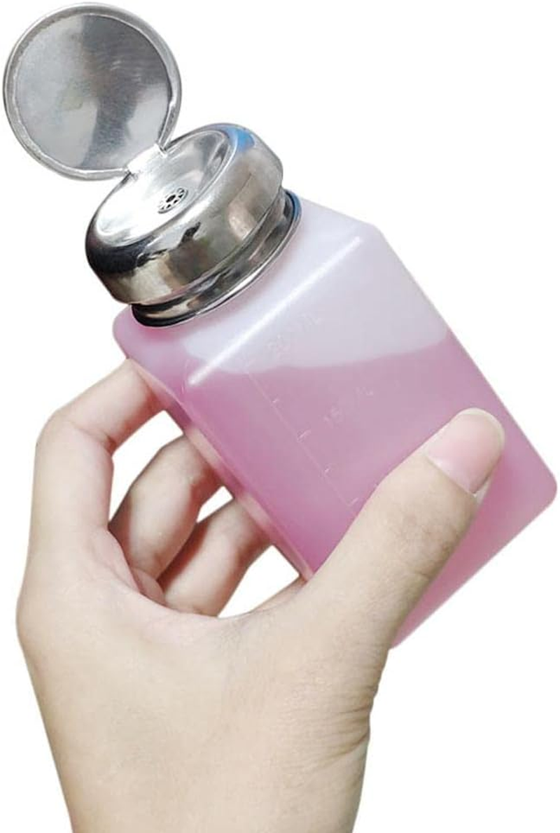 2X Nail Polish Makeup Remover Press Bottle Solvent Pump Dispenser image number 6