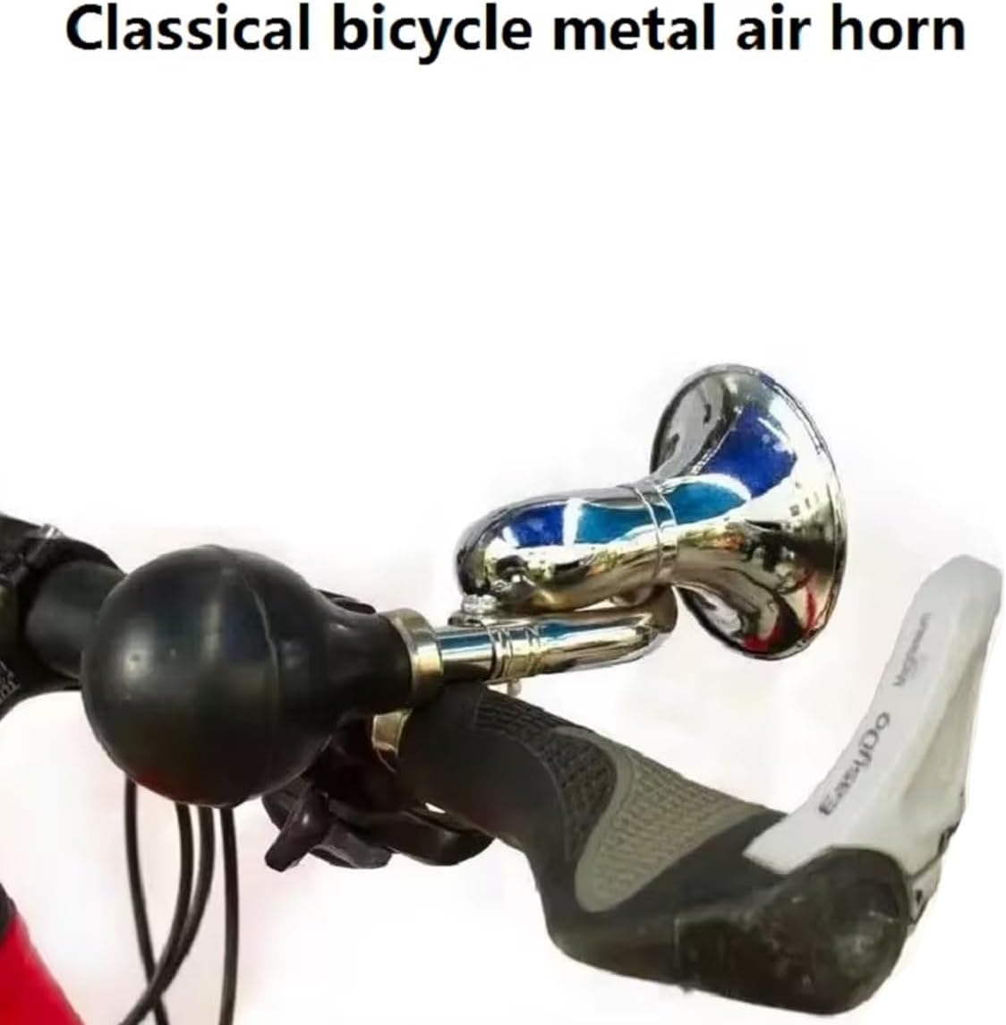 AIMALL Classical Bicycle Iron Air Horn - 6.88 Inch Length with 3.18 Inch Diameter, Weather-Resistant Stainless Steel, Easy Installation image number 2