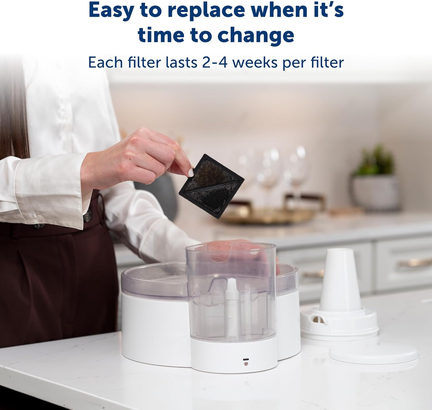 Petsafe ION-X Pet Fountain Filters 4 Pack for Outlast & Viva Fountains image number 5