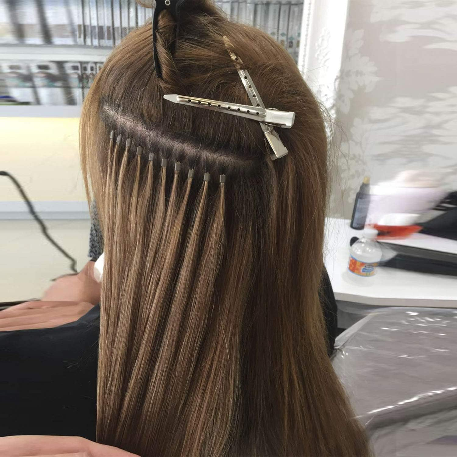 Beayuer 25 Pieces Duck Bill Hair Clips, 3.5 Inch Rustproof Metal Alligator Curl Clips with Holes for Hair Styling, Hair Coloring, Thick Hair Sectioning, Salon, Bows DIY, Silver (25 Pcs, Silver)