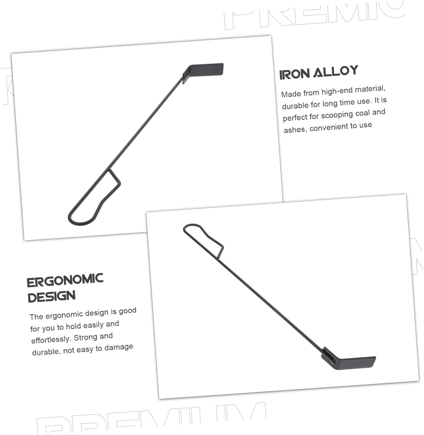 Totority Charcoal Ash Tool Coal Shovel Rake for BBQ Grill Stove Cleaning Lightweight Outdoor Home Multipurpose Scraper for Coal Soil Garbage Removal image number 6