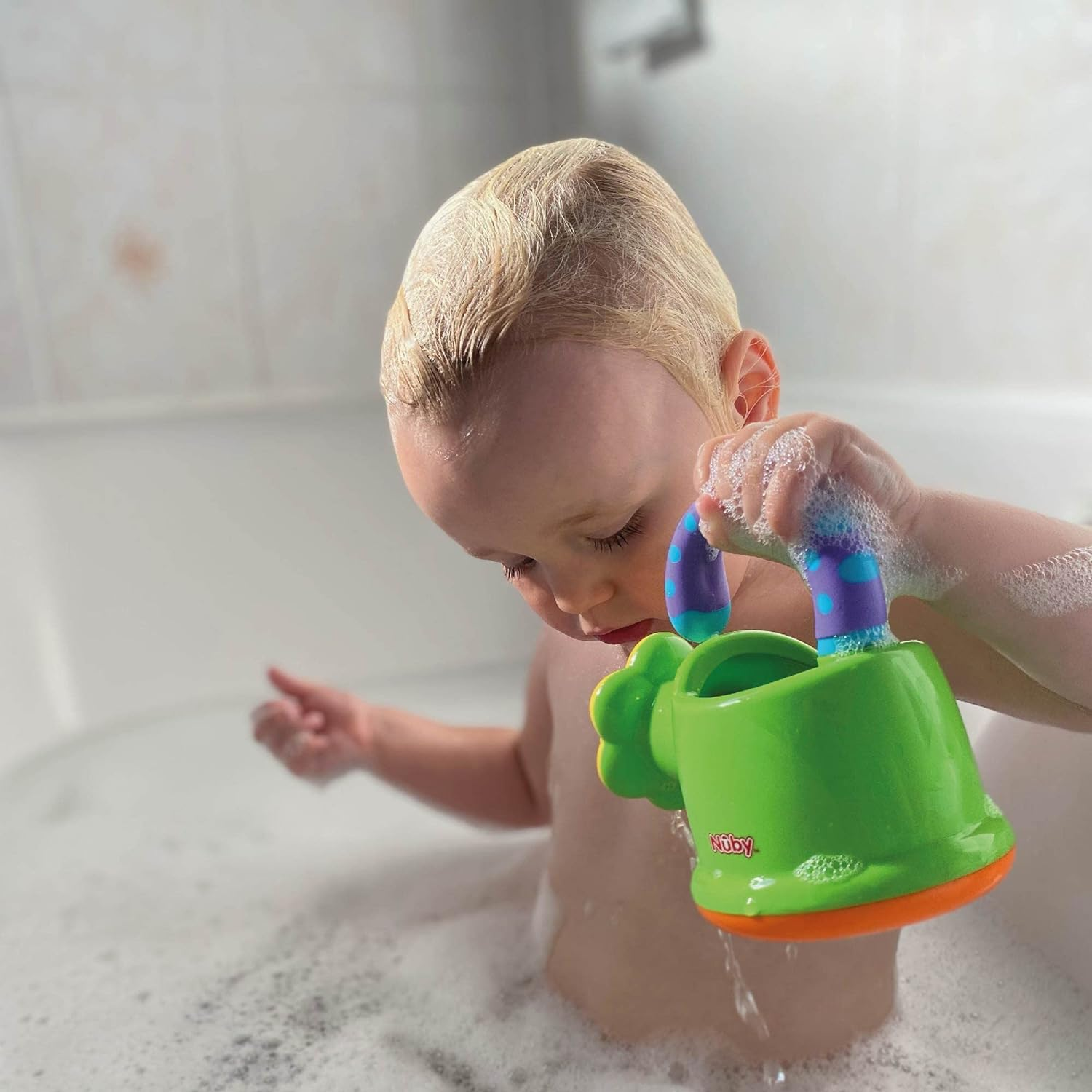 Nuby Fun Watering Can Bath Toy image number 3