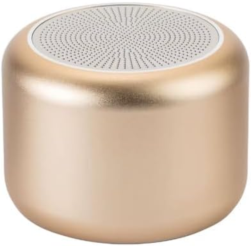 Hype Audio Portable Mini Bluetooth Wireless Speaker, Lightweight Super Compact, Enhanced Stereo Sound Bass for Outdoor, Sport, Party, Desktop, Bedroom and Camping (Gold)