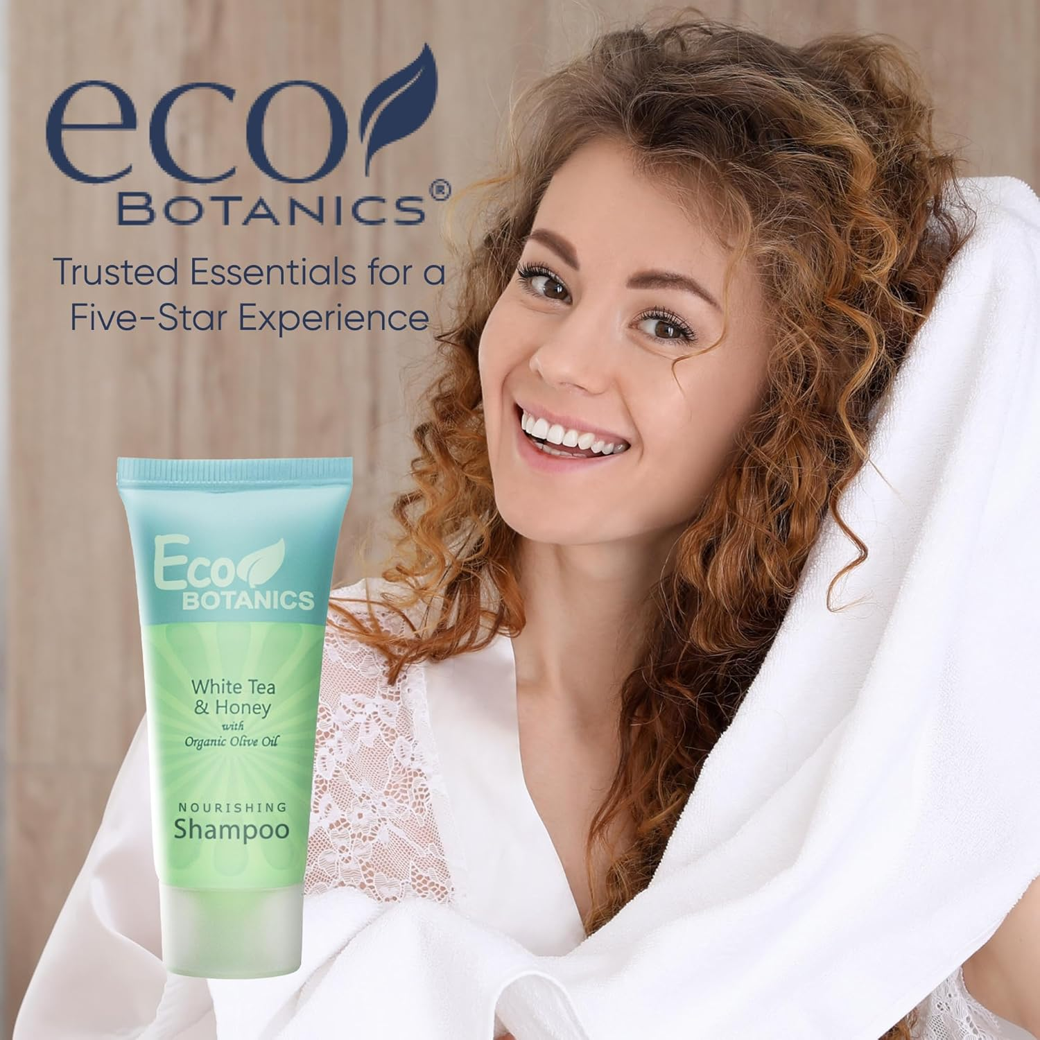 Eco Botanics Shampoo, 25Ml Tube with Twist Cap with Organic Olive Oil (Case of 300)