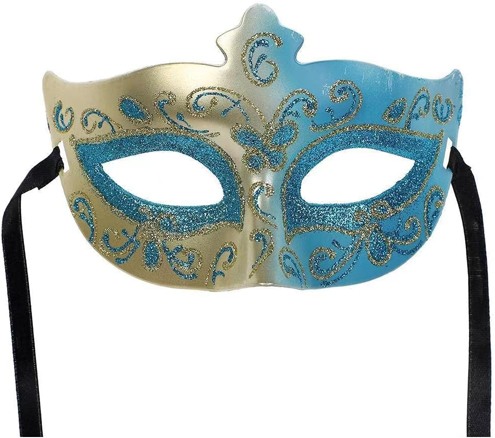 Aoozleny Male Venetian Mardi Gras Halloween Party Masks Evening Prom Mask Costume Accessory Masquerade Mask for Women