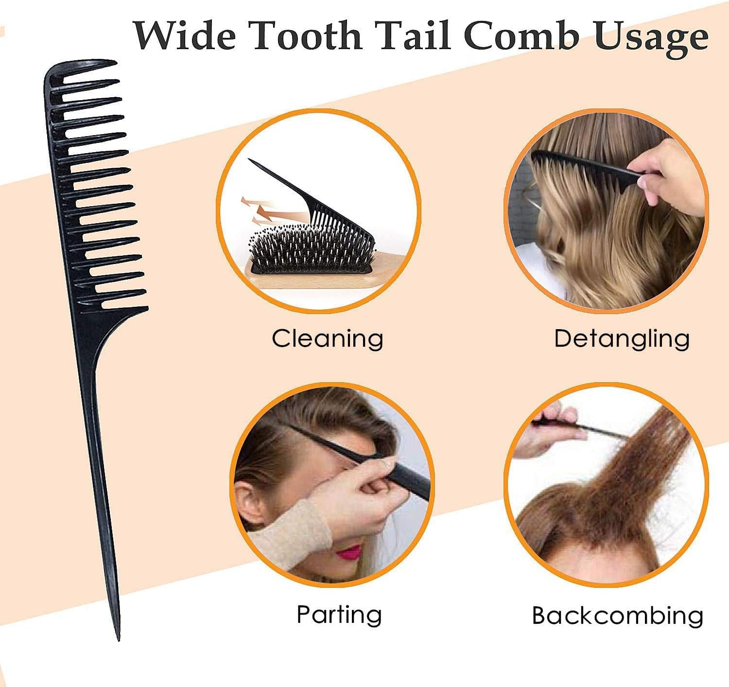 Hair Brush, Sosoon Boar Bristle Paddle Hairbrush for Long Short Thick Thin Curly Straight Wavy Dry Hair for Men Women Kids, No More Tangle, Giftbox & Tail Comb Included image number 5