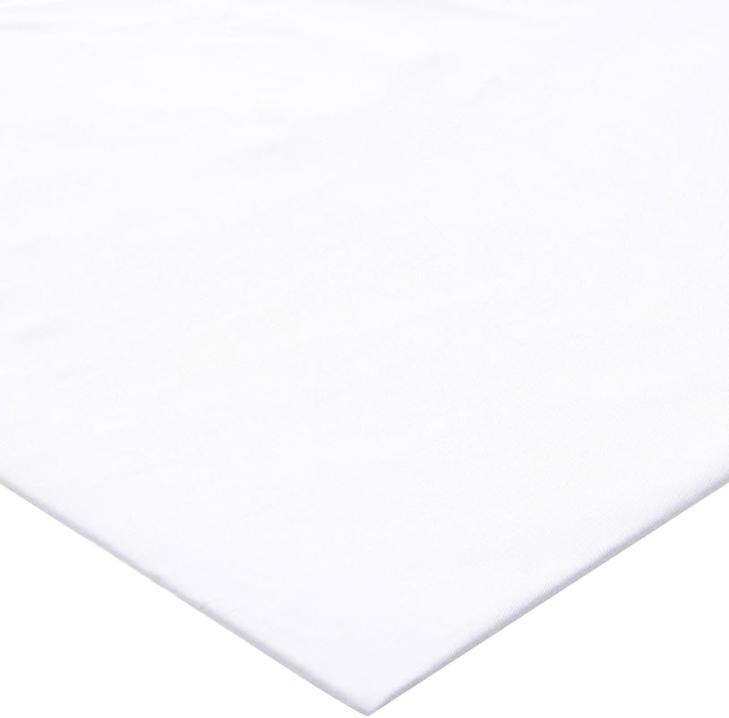 Playette Bamboo Travel Cot Fitted Sheet, White, Machine Washable (73X105X10Cm)