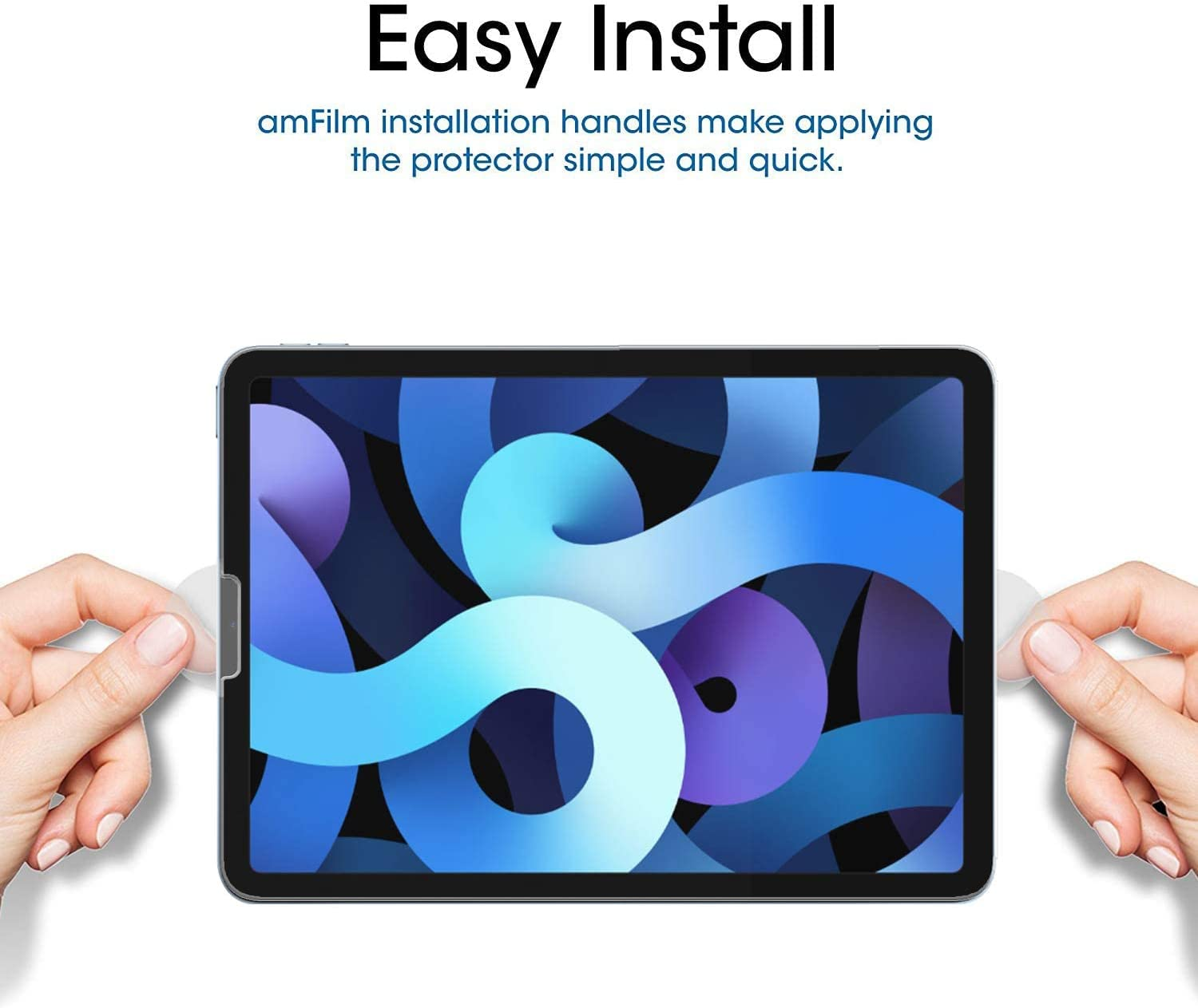 Amfilm (2 Pack) Compatible with Ipad Air 5/Air 4, Ipad Pro 11 (11") Tempered Glass Screen Protector, Ultra Sensitive, Face ID & Apple Pencil Compatible image number 3