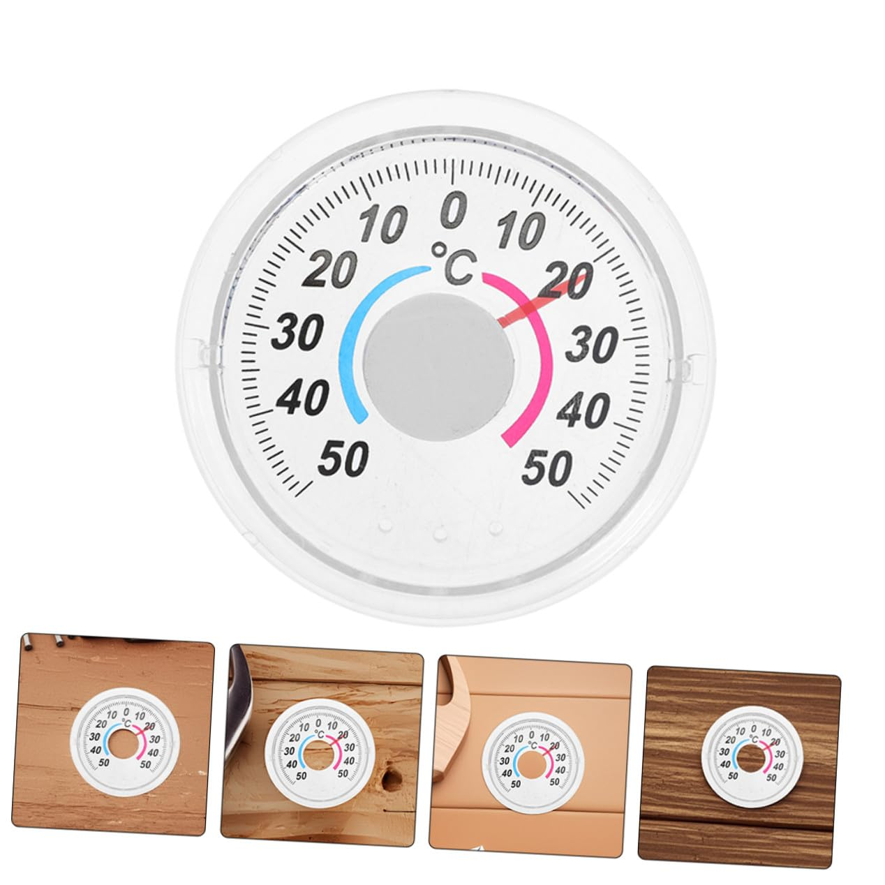 Bestonzon Compact Plastic Door and Window Thermometer Analog Indoor Temperature Gauge Tool for Home Accurate and Temperature Measurement image number 4