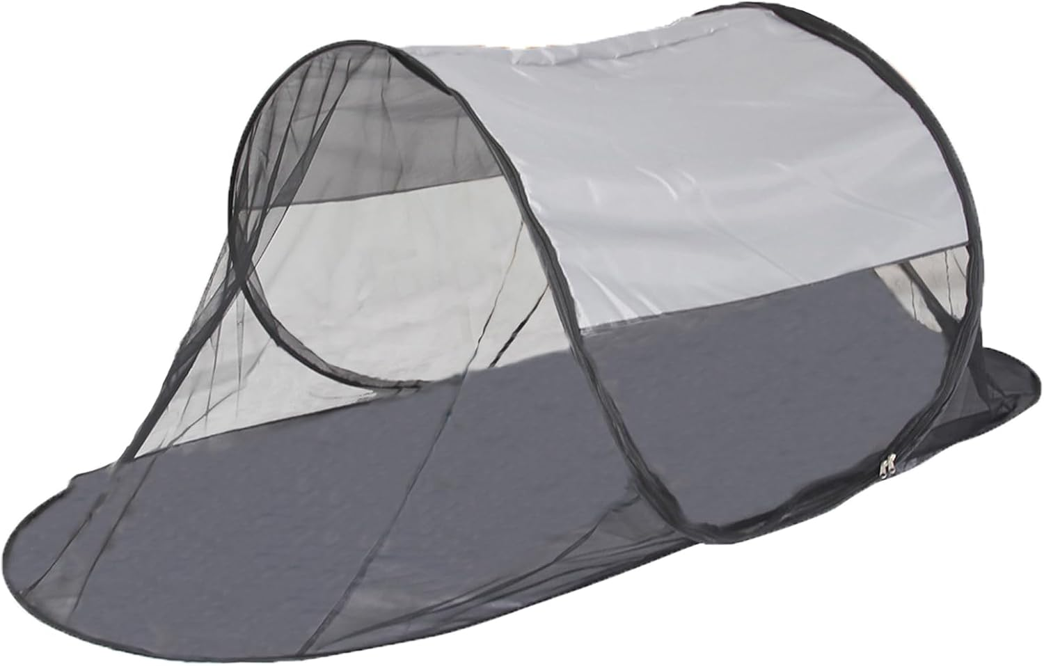 CMINGJ Large Pop up Mosquito Tent, Portable Foldable Mosquito Net with Bottom for Bed Camping Travel Patio, Mosquito Net Suitable for Outdoor Indoor (78 * 28 * 27Inch) (Black Bottom)