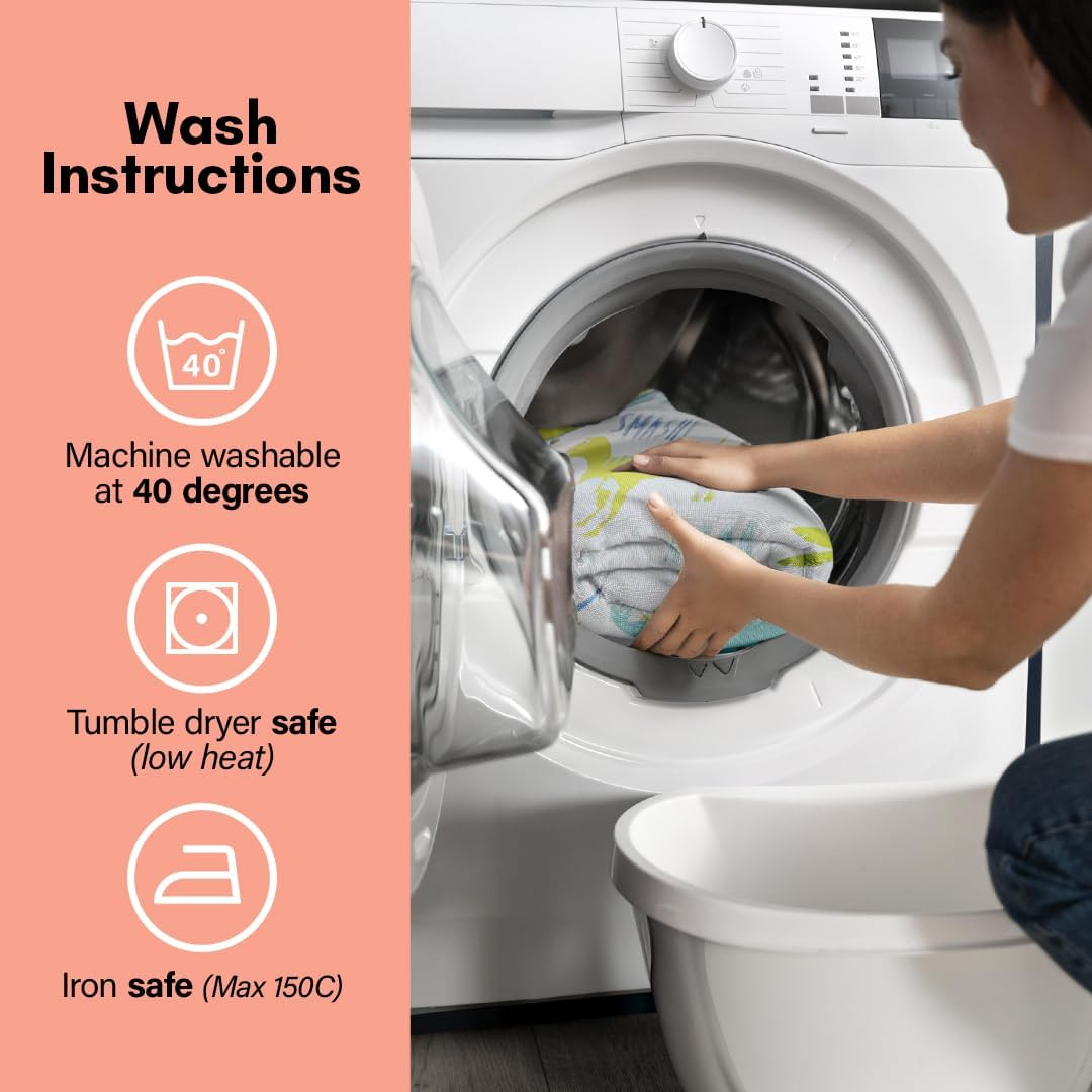 Rapport Roarsome Dinosaur- Reversible Duvet Cover Set, Single,Kidz