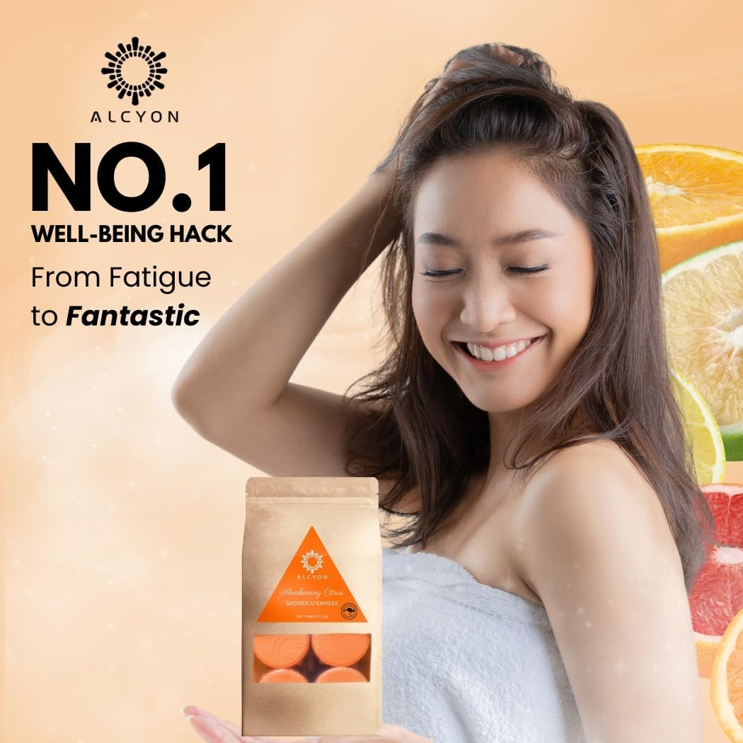 Alcyon Shower Bath Bombs - Aromatherapy Scented Shower Steamers Tablets for a Spa-Like Experience at Home - Set of 8 Shower Steamer Tablet with Essential Oils for Relaxation - Ideal Choice for Women image number 6