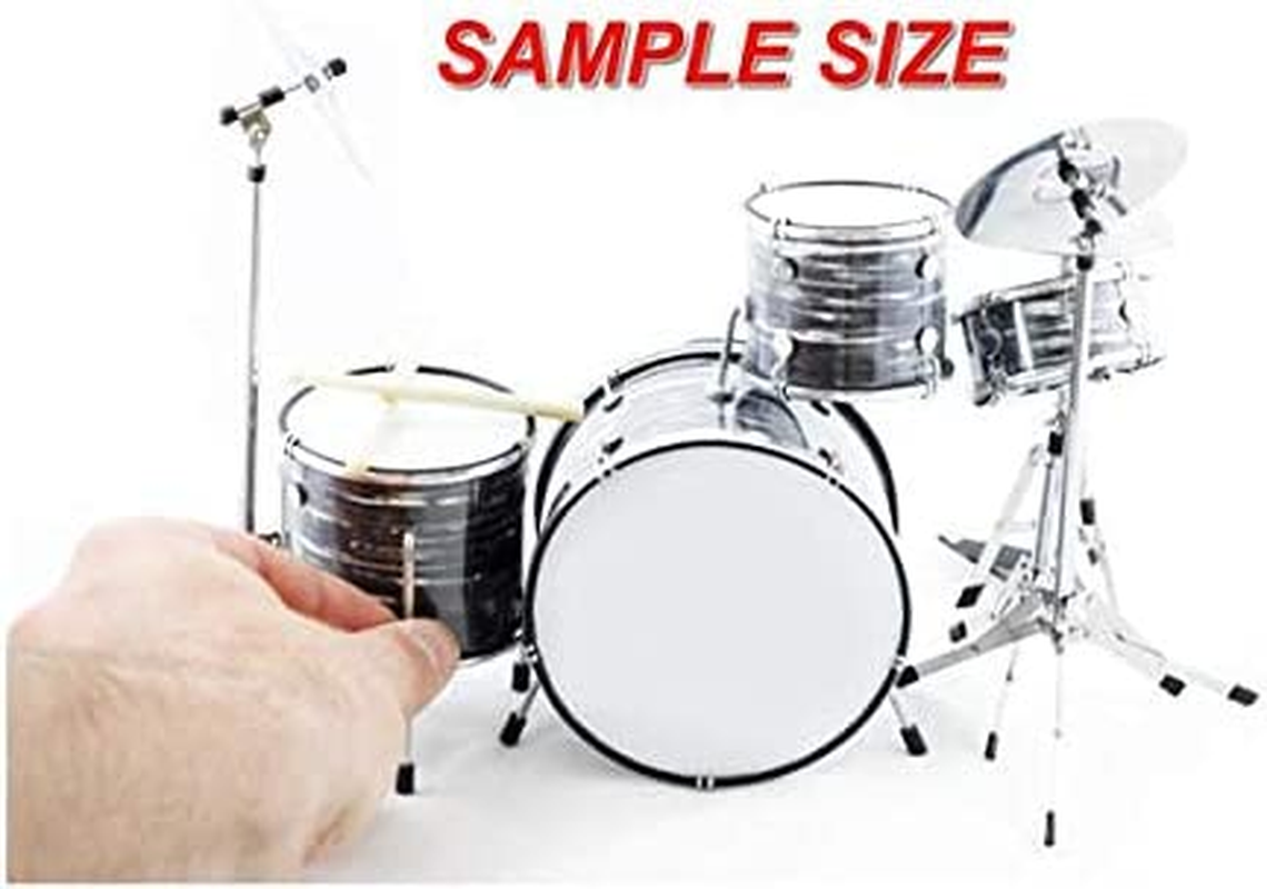 Fanmerch Drum Kit Led Zeppelin, John Bonham, Tribute Vistalite Transparent Amber Mini Drum Set Replica Collectible image number 2
