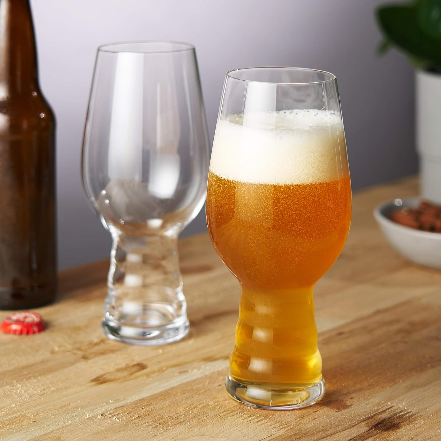 Spiegelau Craft Beer IPA Glass, Clear &ndash; Enhances Aromatic Profiles & Taste of IPA Beers &ndash; Machine-Made Durable Crystal Drinkware, Dishwasher Safe &ndash; 540 Ml Capacity (Pack of 2)
