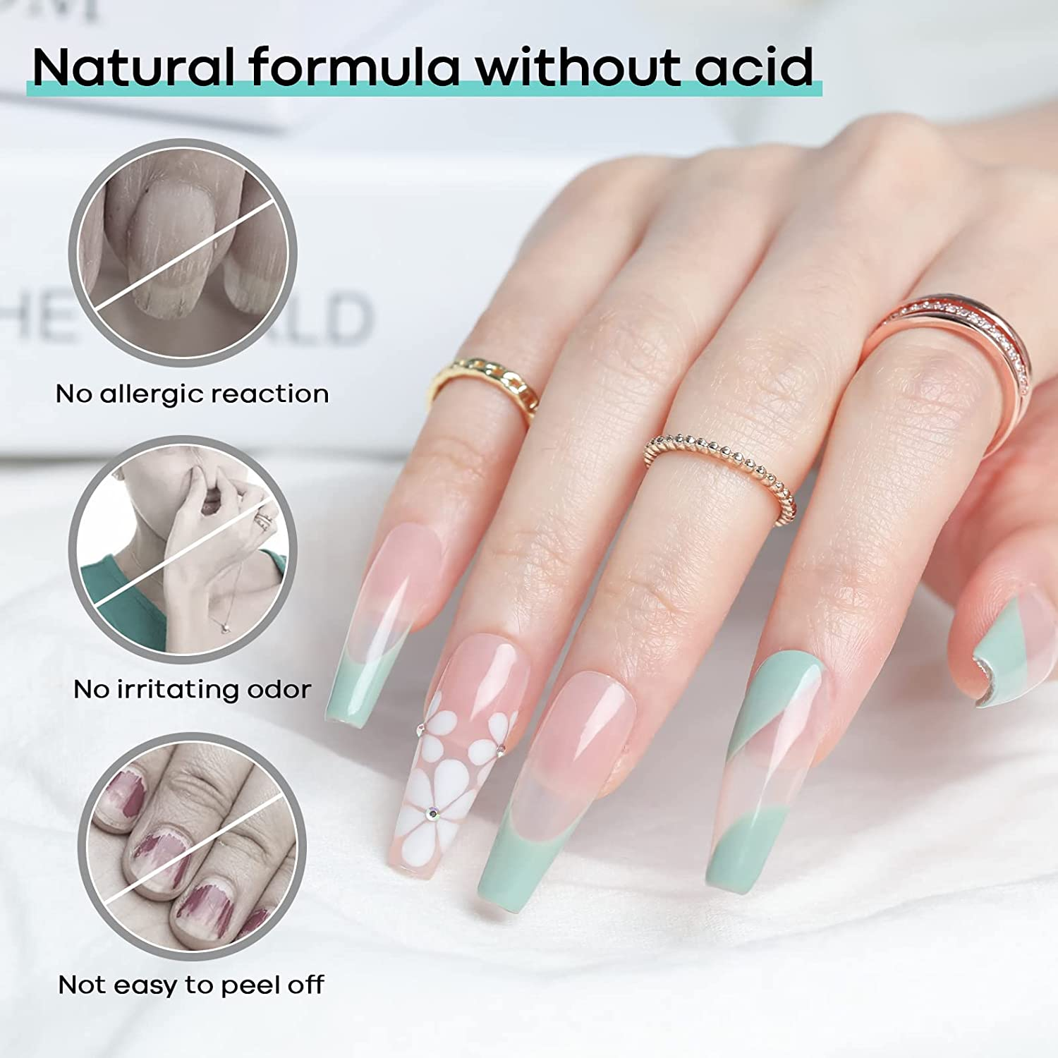 Modelones Nail Primer,15Ml Acid Free Nail Dehydrator for Acrylic Nails and Gel Nail Polish image number 6