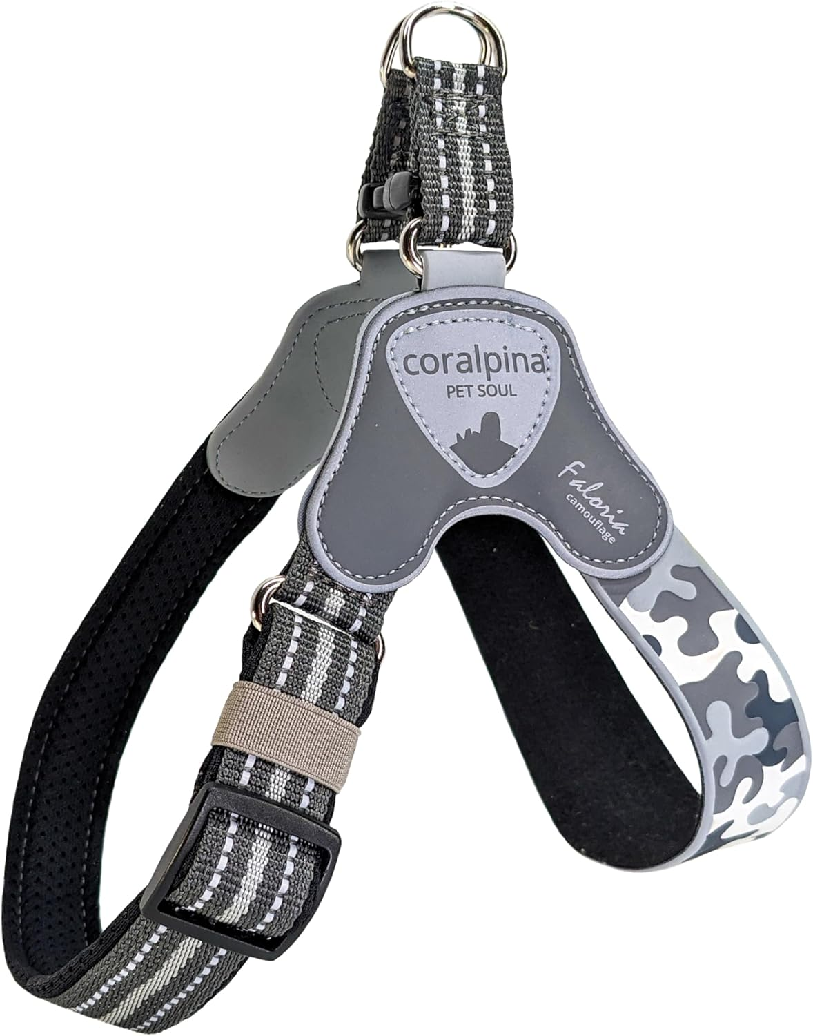 Coralpina - Adjustable Camouflage Harness for Dogs with Different Neck and Chest Diameters, Soft and Durable, Does Not Damage Hair or Hinder Movement, Color image number 5