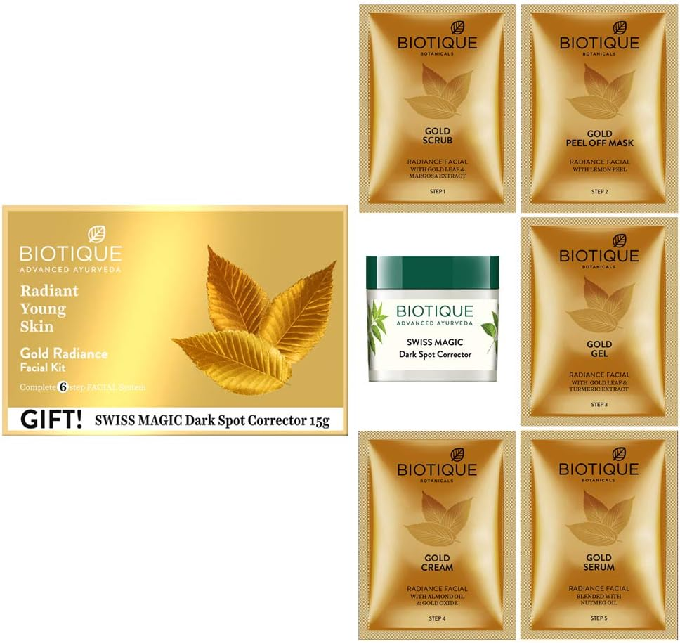 Biotique Bio Gold Radiance Facial Kit, 65 G image number 1