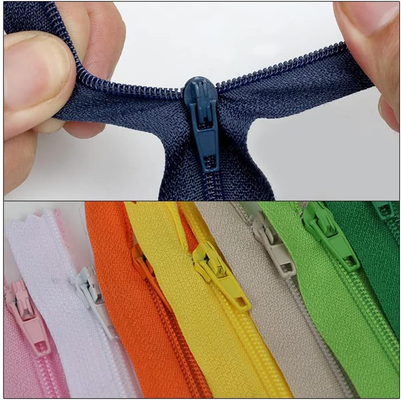 20PCS 8Inch Closed End Nylon Coil Zippers Resin Zipper Sewing Zippers Tailor Sewer DIY Craft Sewing 20CM image number 3