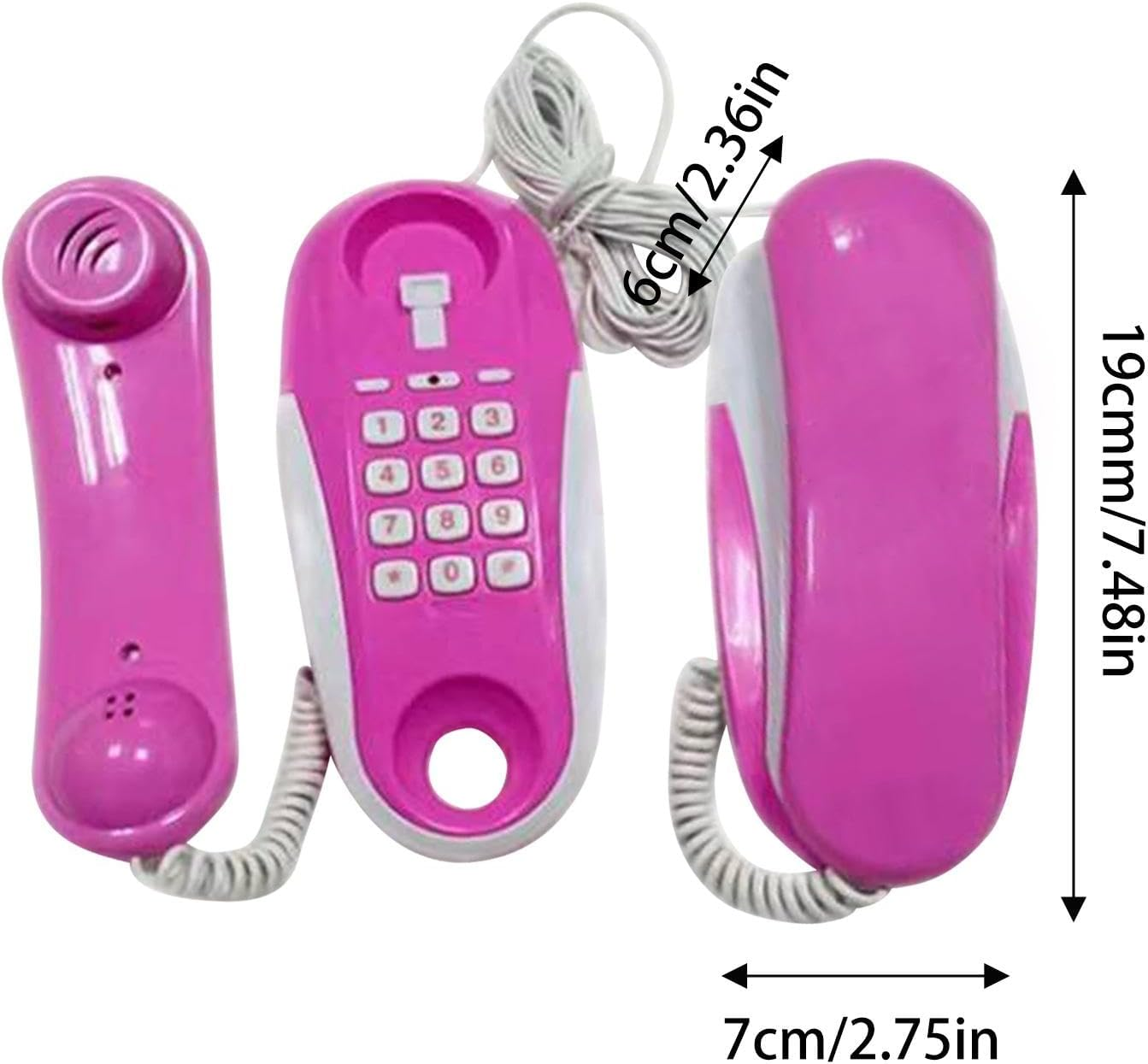 Kids Phone - Phone for Kids | Pretend Telephone with Real Ring Sounds, Intercom Toy with 23Ft Phone , Toys for Developing Communication (7.48X2.36X2.76 Inche) image number 1