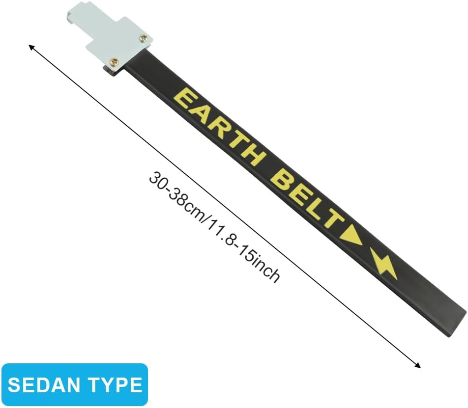 Car anti Static Strip Earth Belt Ground Wire Strap W Adjustable Ring for Car Vehicle Truck SUV RV Safe Driving, Vehicle Automobile Static Electricity with Single Copper Wire (Color:30-38Cm)