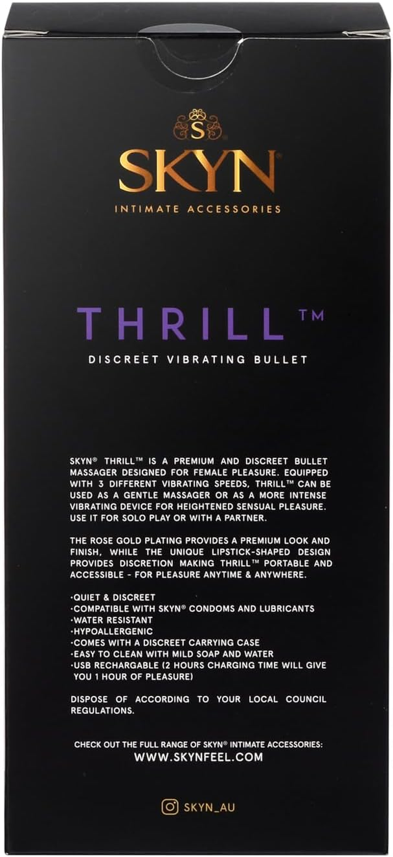 SKYN Thrill Discrete Vibrating Bullet image number 2