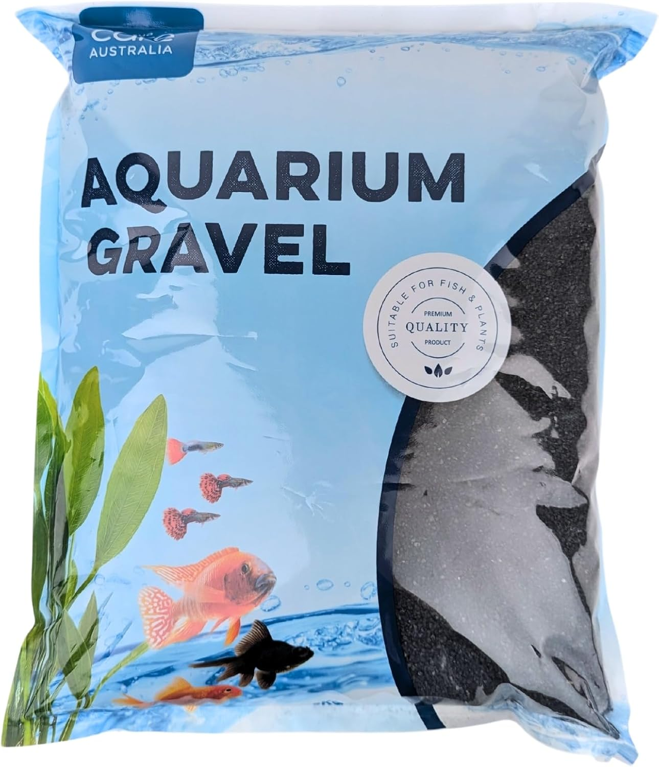 Aqua Care Aquarium Gravel Sand Black 5Kg - Suitable for Freshwater and Saltwater Fish Tanks, Aqua Safe, Aquarium Decorative Gravel
