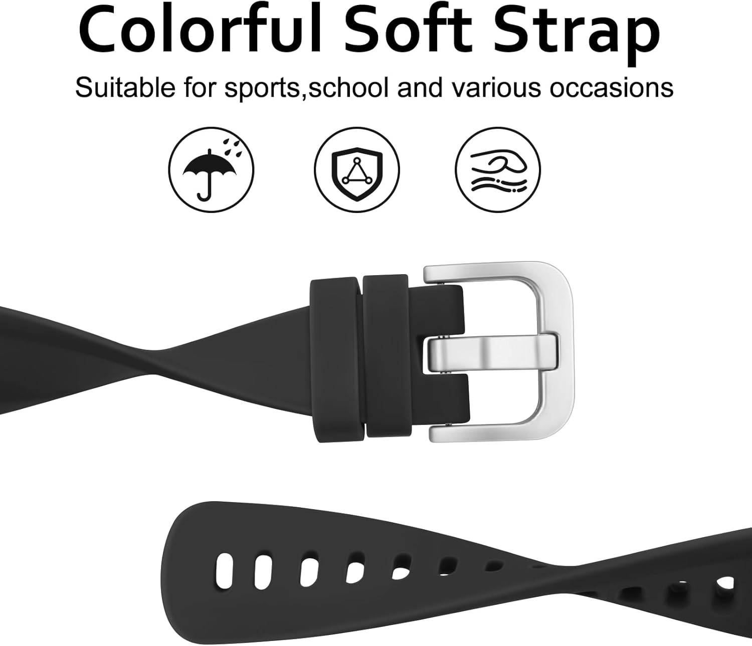 Leonids for Garmin Vivofit JR 3 Band, Soft Silicone Adjustable Replacement Straps for Garmin Vivofit Junior 3 Kids Fitness Tracker image number 6