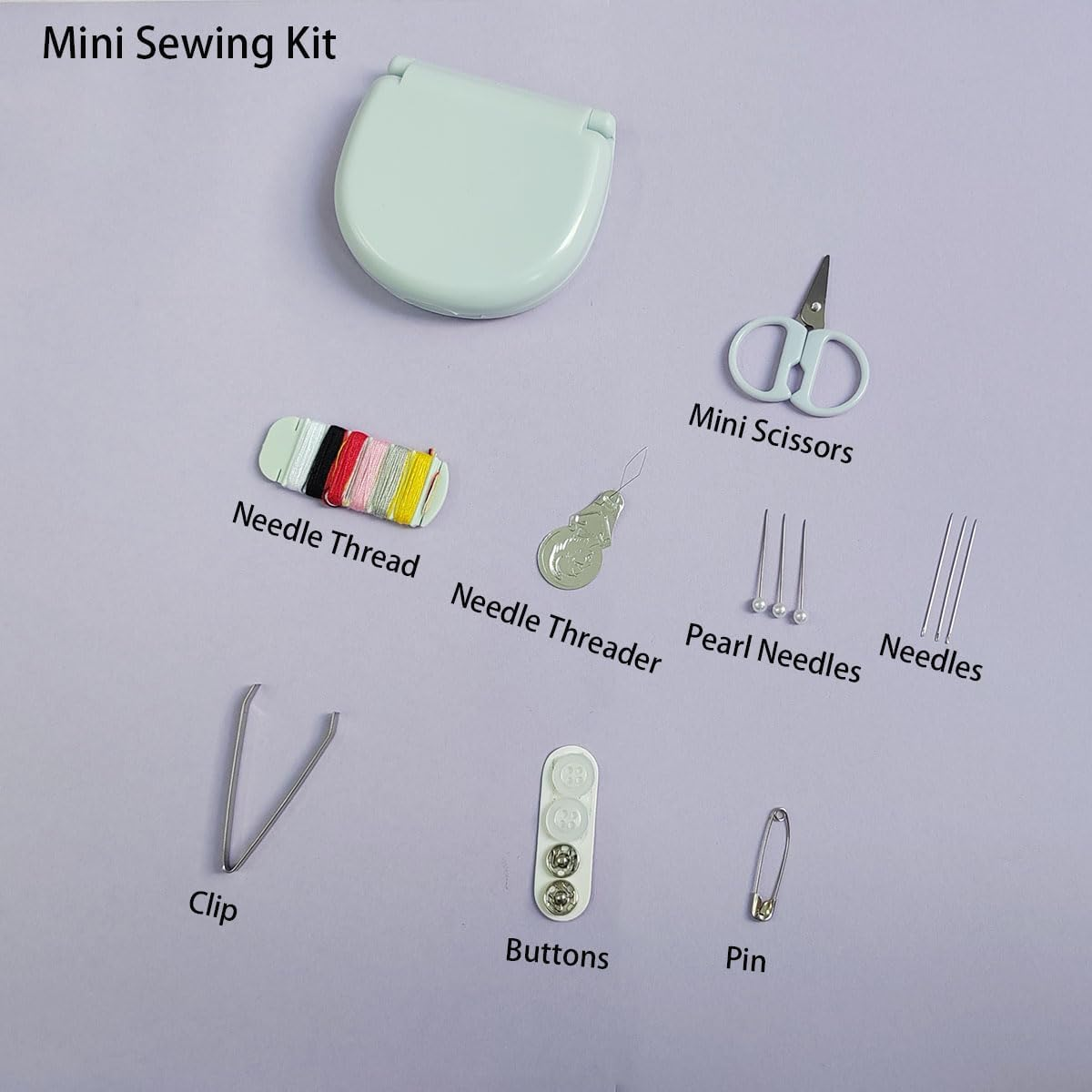 2 Pack Mini Travel Sewing Kit, Portable Sewing Kit image number 6