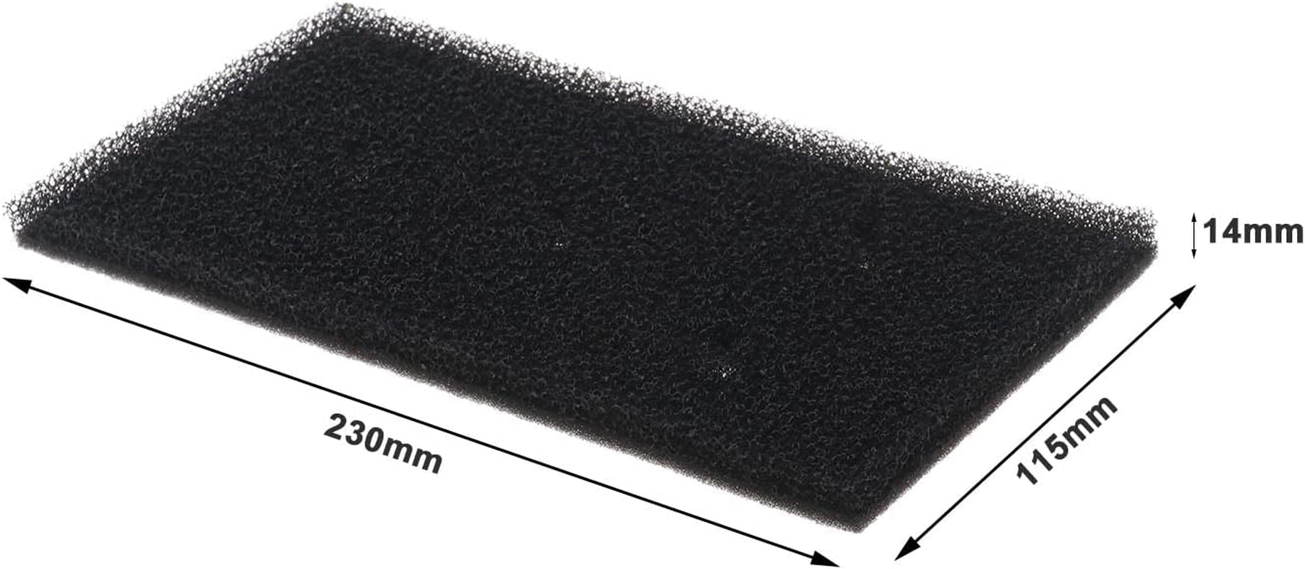 Emsea 2Pcs Foam Sponge Filters Replacement 481010716911 8015250474909 Compatible with Whirlpool Filters Heat Pump Dryer Filter 230X115X 14Mm image number 2