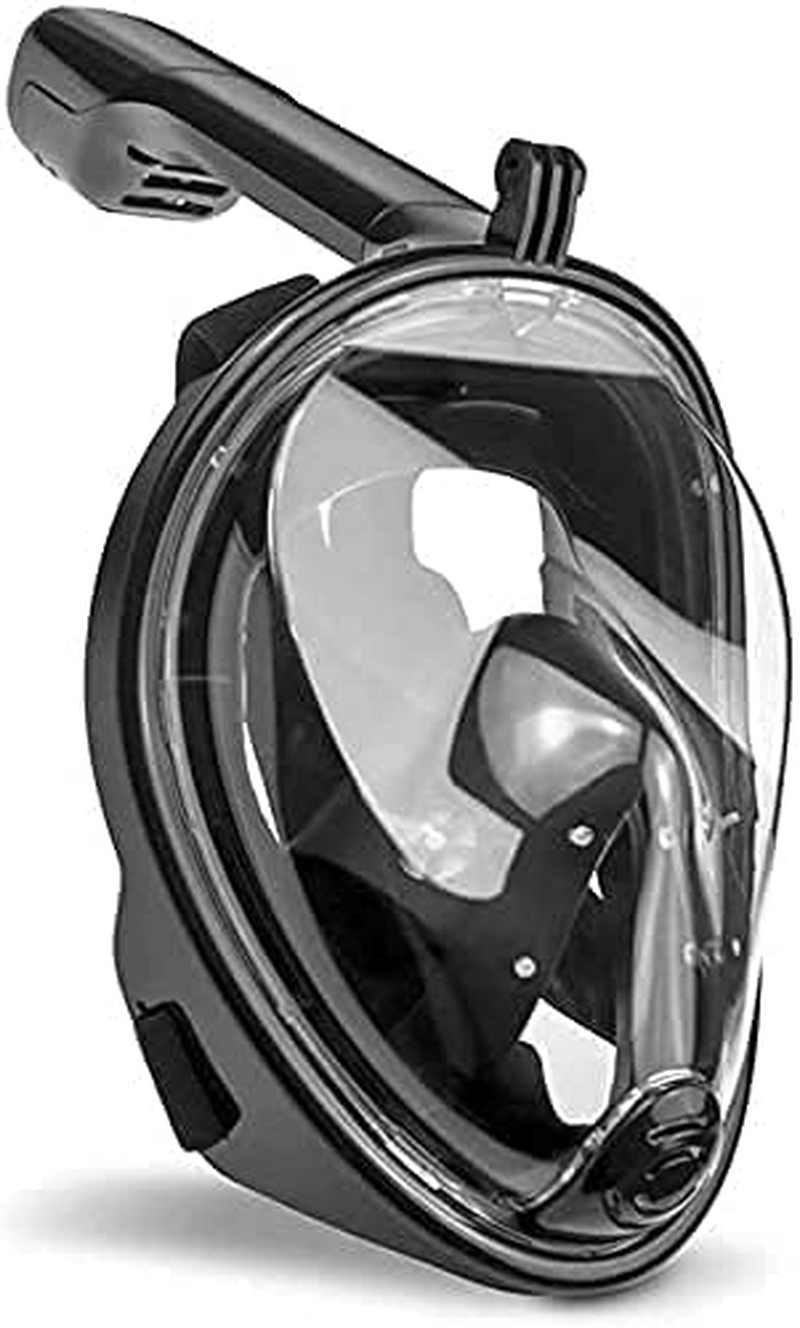 Diving Mask with 180 &deg; Field of View, Full-Face Snorkeling Mask, Anti-Fog / Leak-Proof Diving Mask, Full-Face Mask(S/M) image number 5