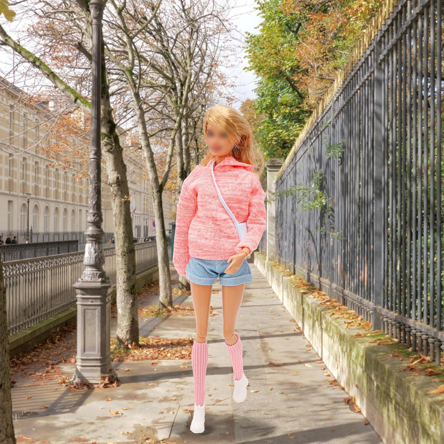 Barwa 15 Pcs Doll Clothes and Accessories for 11.5 Inch Girl Doll Including 5 Set Doll Clothes with 5 Pairs of Shoes and 5 Other Accessories for 11.5 Inch Girl Doll image number 1