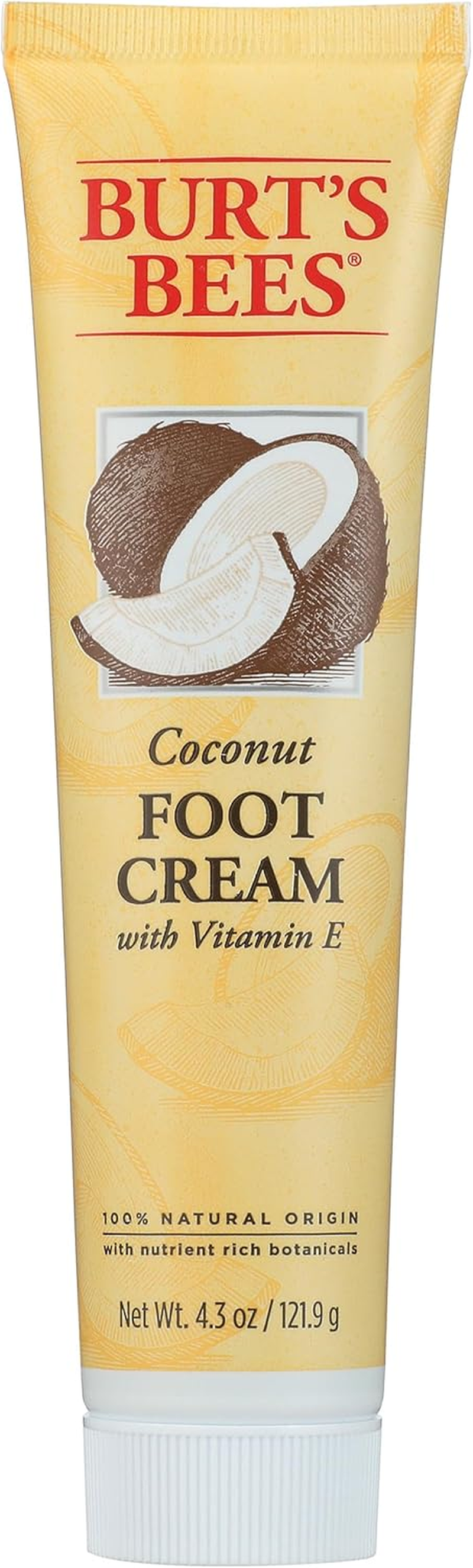 Burts Bees Coconut Foot Creme for Unisex 4.3 Oz Cream image number 2