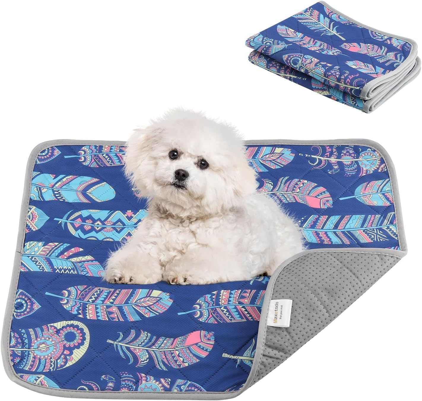 Maxetodo Washable and Reusable Urine Pads - Guinea Pig Cage Liners with Quick - Absorbing, Non - Slip & Breathable Design, Ideal for Small Animals Such as Puppies, Rabbits, Hamsters and Squirrels