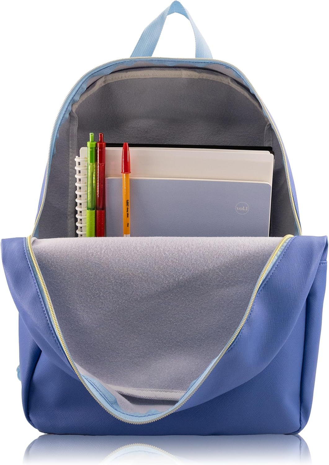 Disney Stitch Backpack with Lunch Box for Girls | Stitch Insulated Lunch Bag Lunch Box for Girls, Boys, Toddlers | Stitch Blue Backpack for School and Reusable Lunchbox image number 4