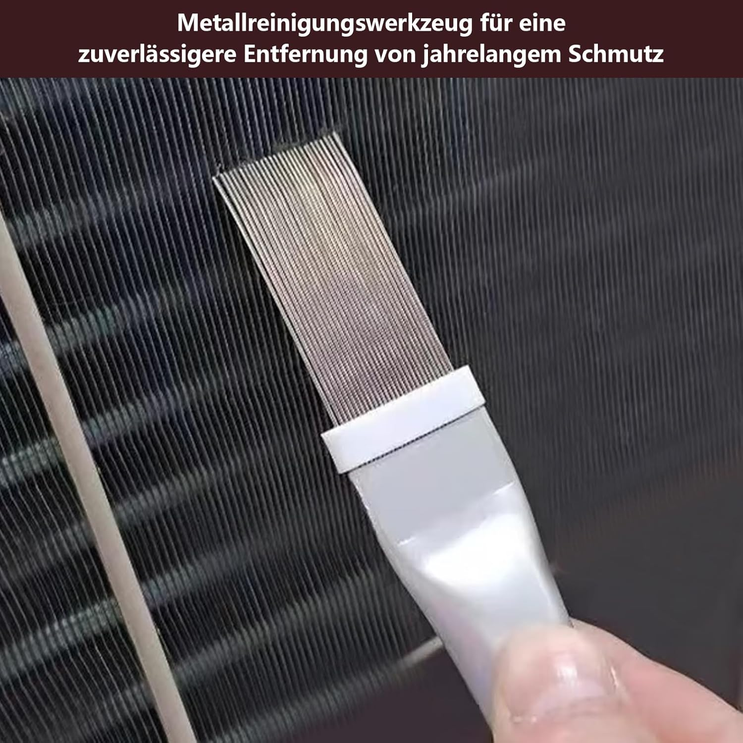 Pack of 4 Lamellar Comb Dryer, Condenser Comb Dryer, Condenser Cleaning Comb, Air Conditioning Slat Condes Cleaner Combs Heat Exchanger Cleaning Set for Heat Pump Dryer Cleaner Tool image number 5