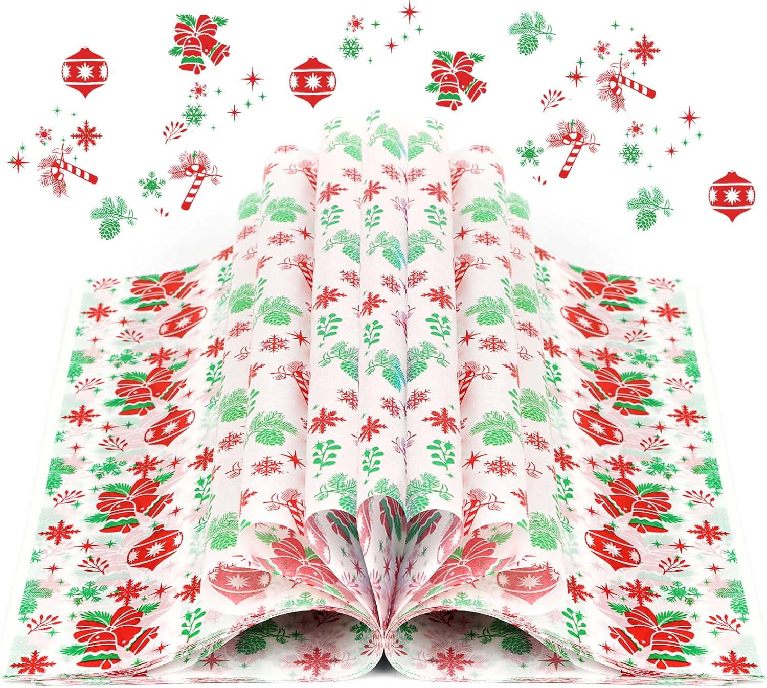 DERAYEE Christmas Wax Paper Sheets for Food