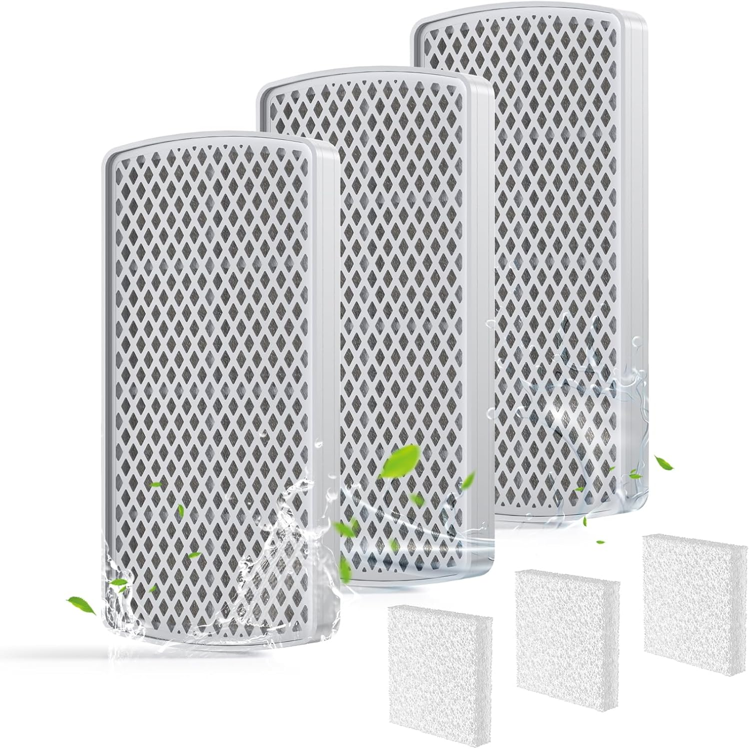 Petlipo 3 Pack Cat Fountain Filter Replacement, 12~15 Weeks Usage, 7-Layer Ultimate Filtration, Pet Fountain Filters Compatible with Cordless Petlipo Water Fountain for Cats Dogs image number 3