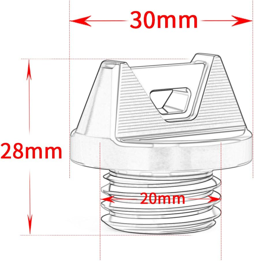 Mokiton Motorcycle Engine Oil Filler Plug Cover Screw Compatible with Compatible with K.Awasaki Vulcan S 650 2015-2020 2021 2022 2023 2024 2025 | Vulcans S650 Accessories (Green) image number 3