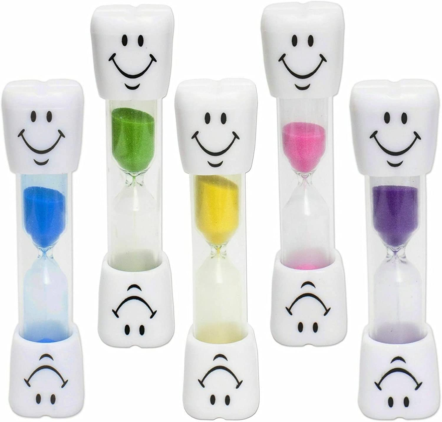 Kids 2 Minute Sand Timer Toothbrush, Random Colour, Single/Twin Pack (2X 2 Minute Timer)