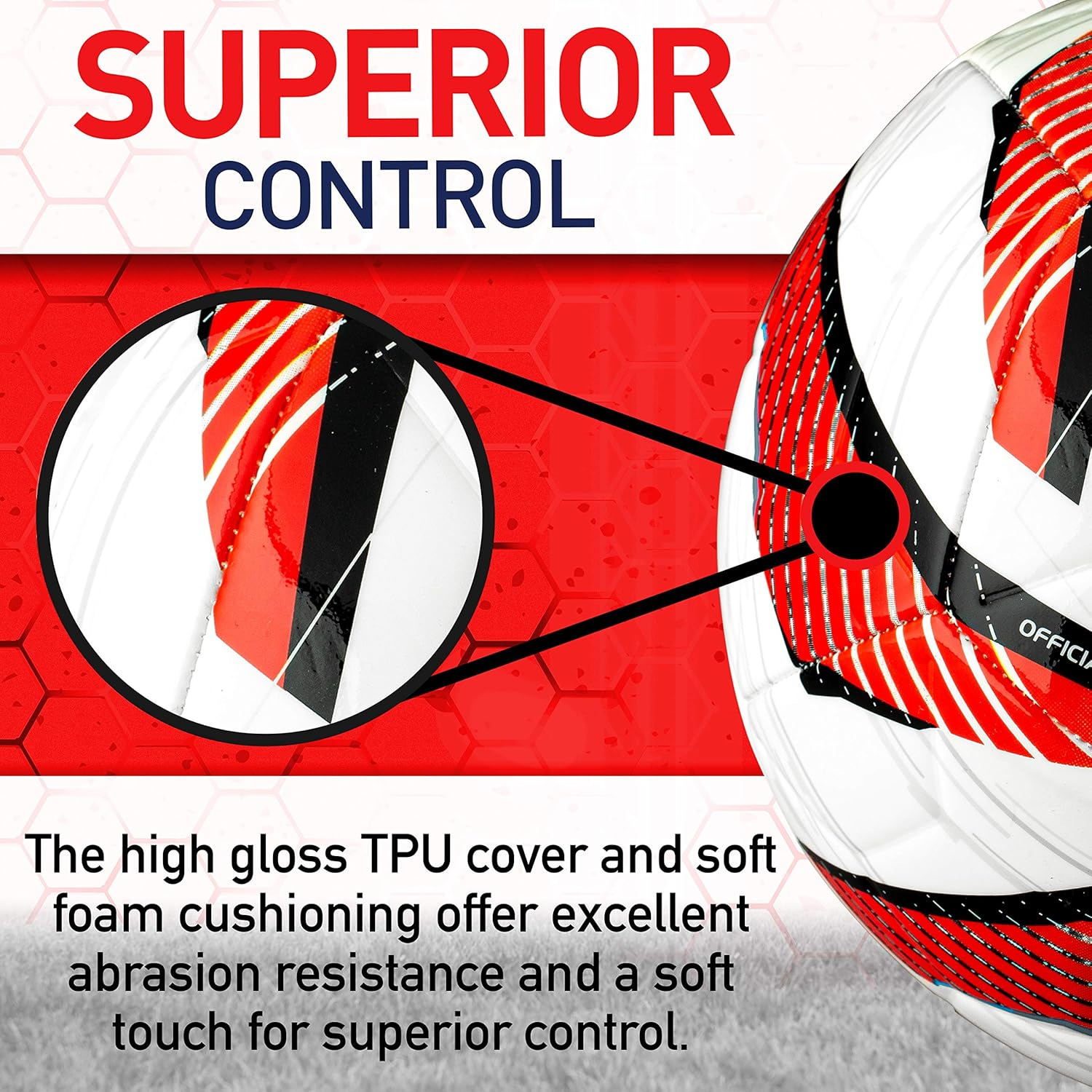 Franklin Sports MLS Tornado Soccer Ball - Soft Cover - Official Size and Weight Soccer Ball - Air Pump Included image number 2