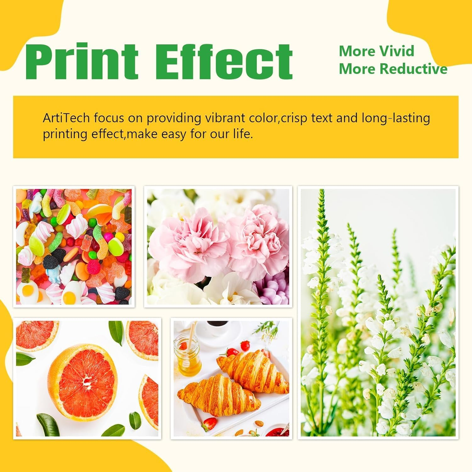 Artitech LC3337 Ink Cartridges Compatible for Brother LC 3337 Replacement for Brother MFC-J5945DW MFC-J6545DW MFC-J6945DW MFC-J5845DW Printer (1B 1C 1M 1Y) image number 4