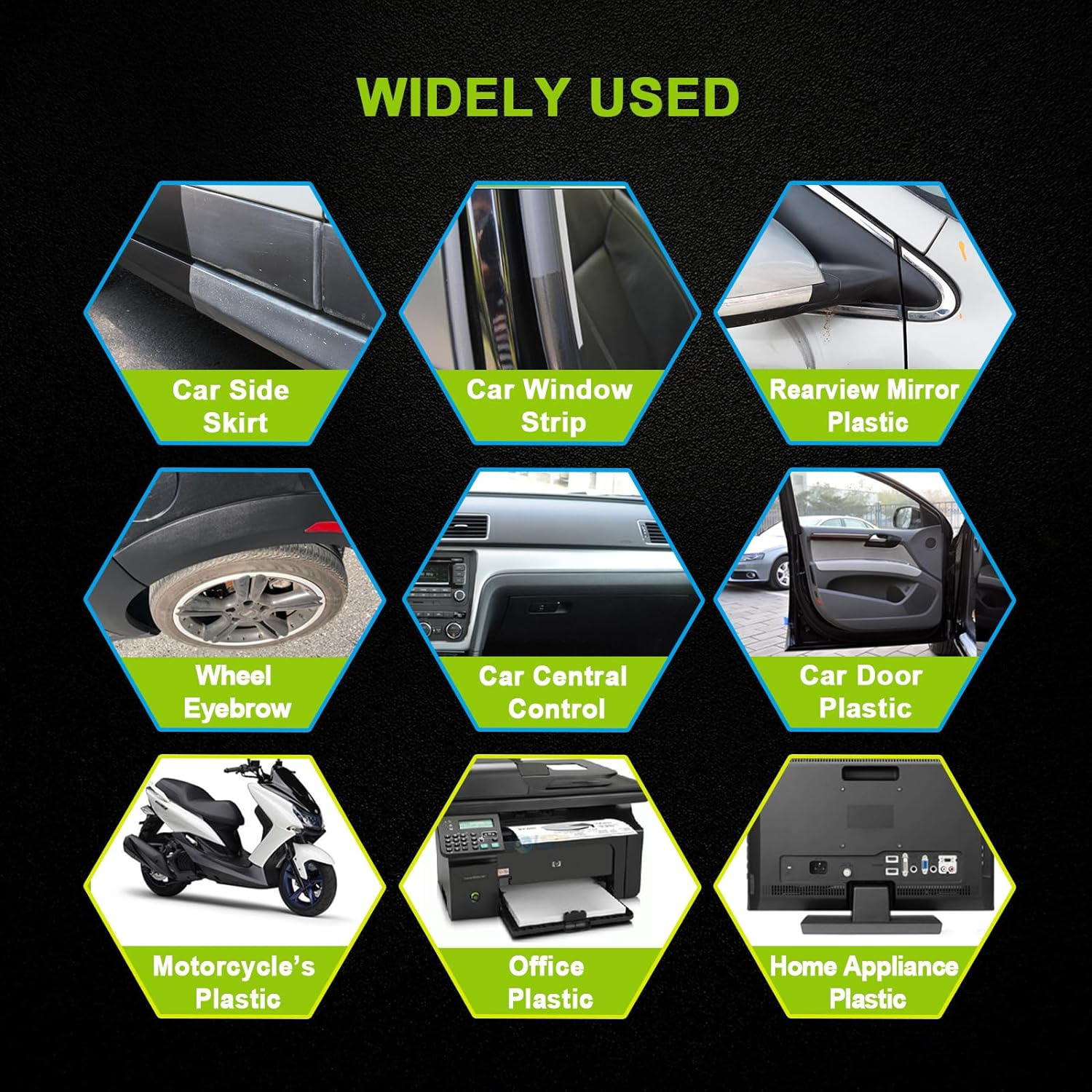 FOLLOWIN Plastic Restorer for Cars Ceramic Plastic Coating Trim Restore, Resists Water, UV Rays, Dirt, Ceramic Coating, Not Dressing, Last over 200 Washes, Highly Concentrated, 30Ml image number 1