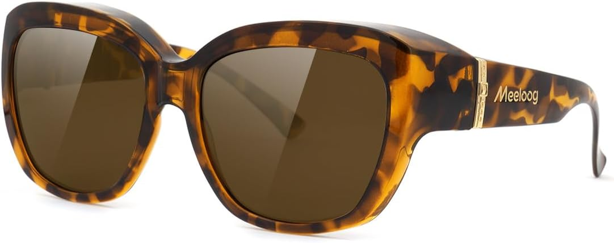 Meeloog Fit over Glasses Sunglasses for Women Oversized Polarized Sunglasses over Glasses Driving Sun Shades MST6494